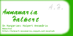 annamaria halpert business card